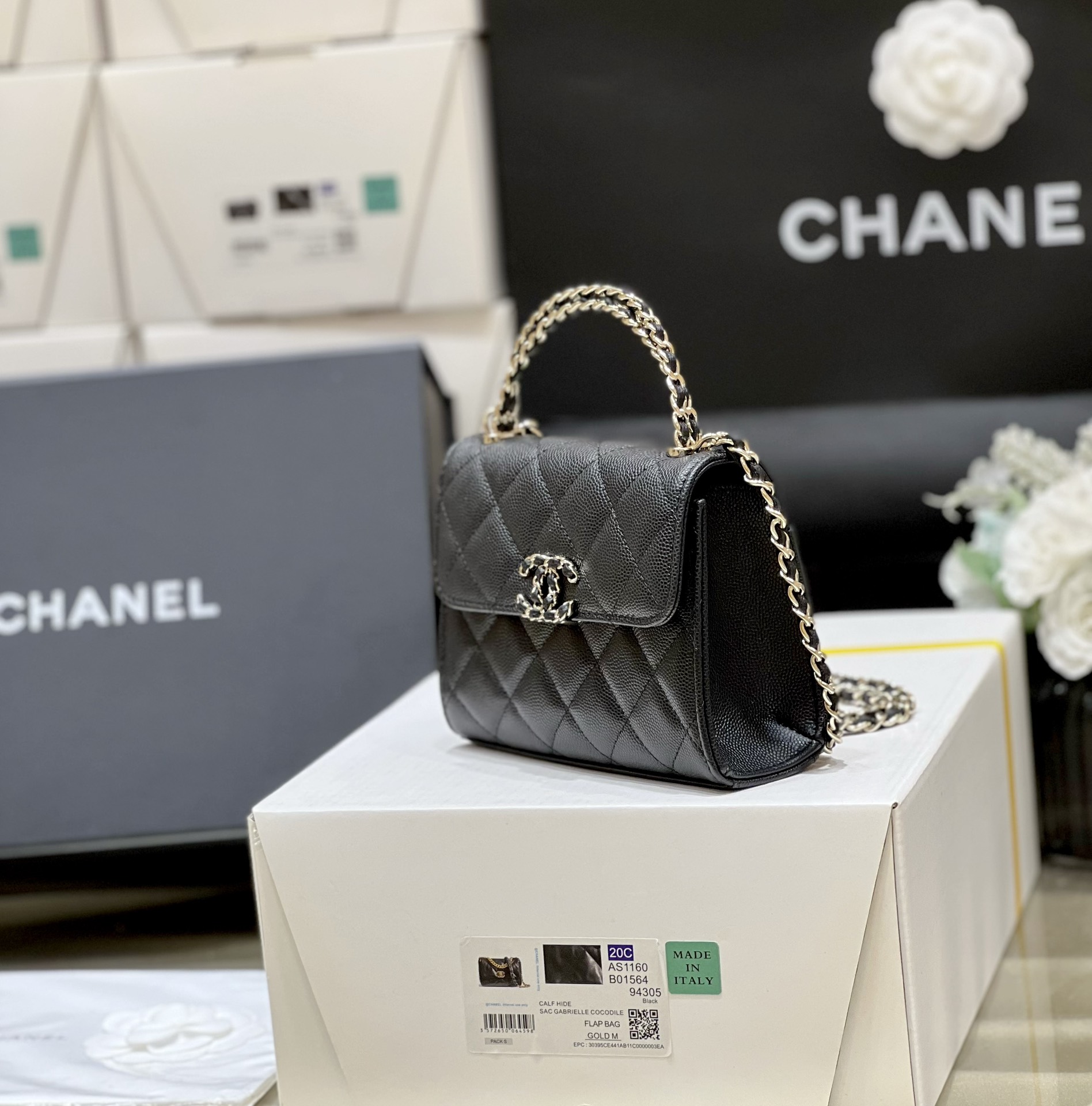 Chanel 23P Spring/Summer Kelly Leather Handle Bag 3237