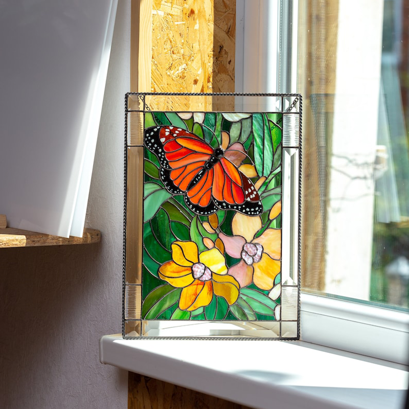 ⏰Last Day Promotion - 50% OFF⏰ Cardinal Stained Glass Window Panel🦜🦜 - Buy 2 Get 10% Off & Free Shipping