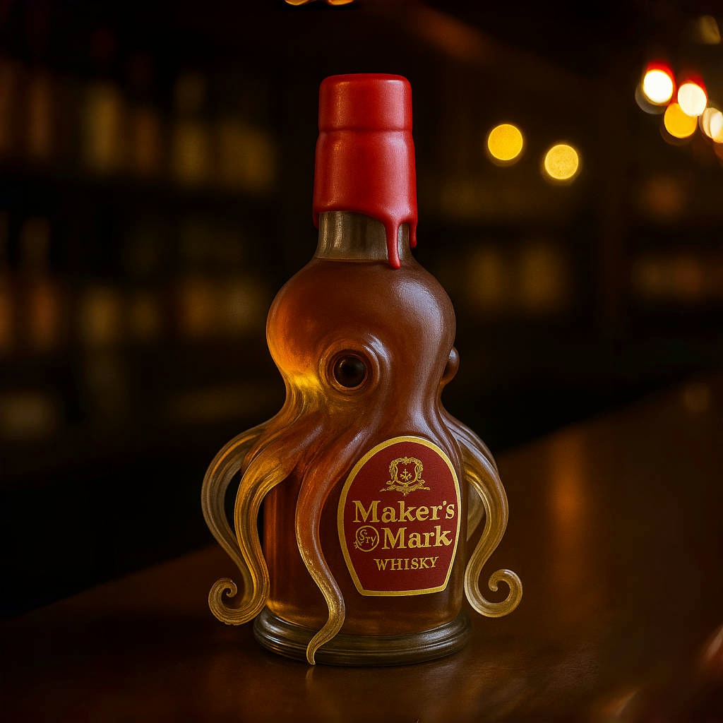 Octopus Reserve Whiskey Bottle