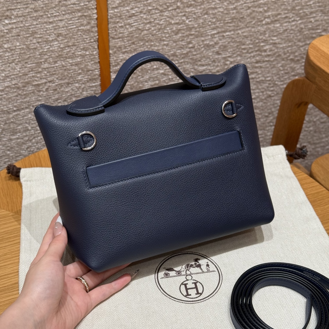 Hermes Kelly2424 73Blue saphir handbag (handmade custom)