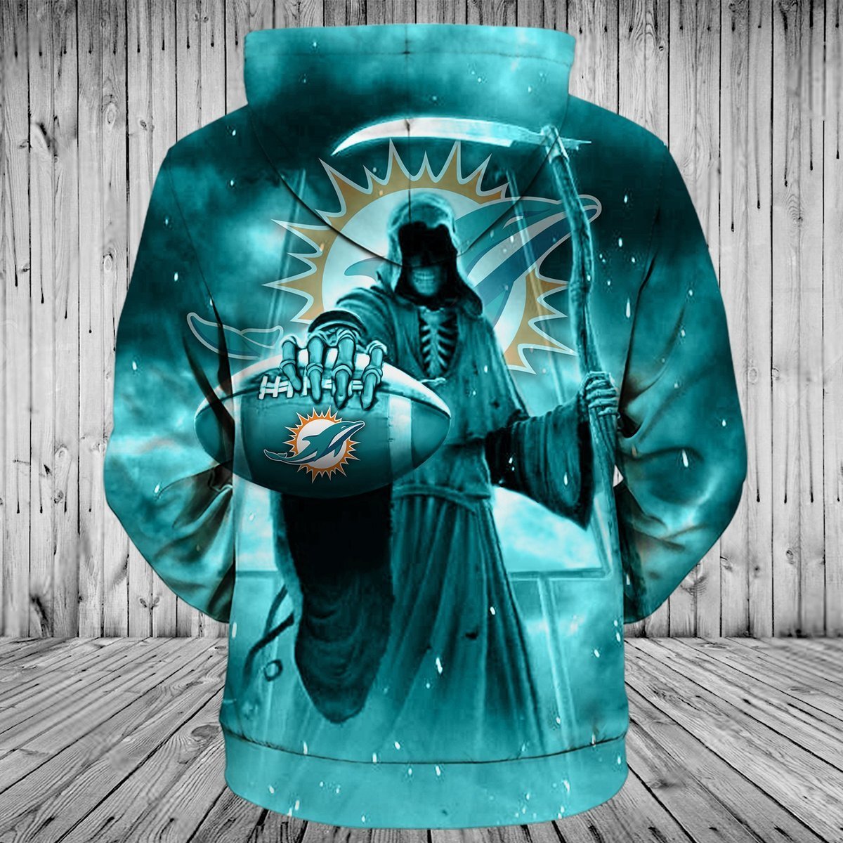 DOLPHINS 3D HOODIE 3