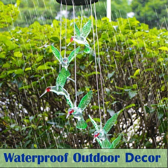 (🔥CHRISTMAS SALE NOW-48% OFF)🐦Solar Powered Wind Chimes Lights🎐-Buy 2 Free Shipping