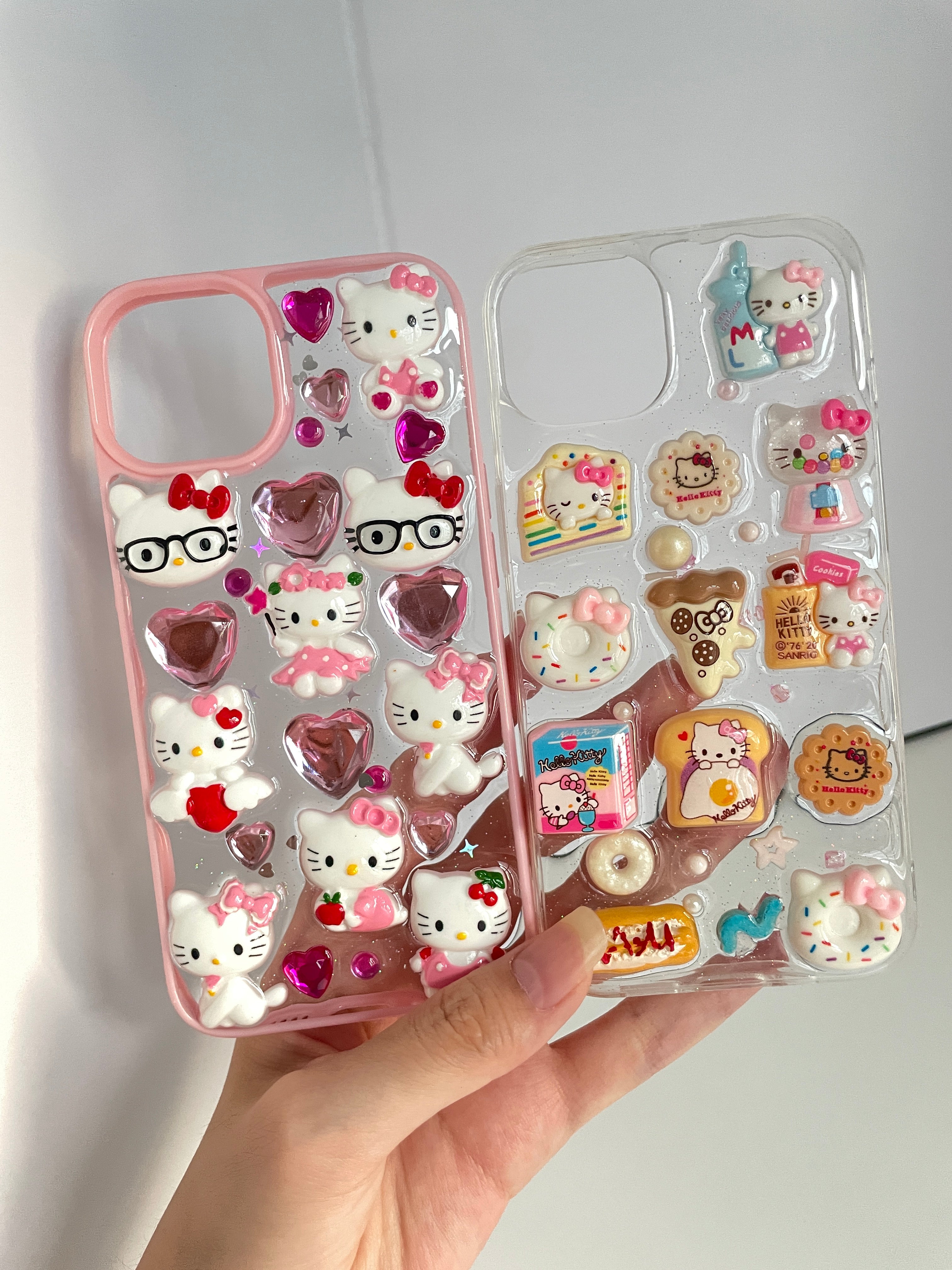 Hellokitty Stickers Cute Kawaii Soft Phone Case