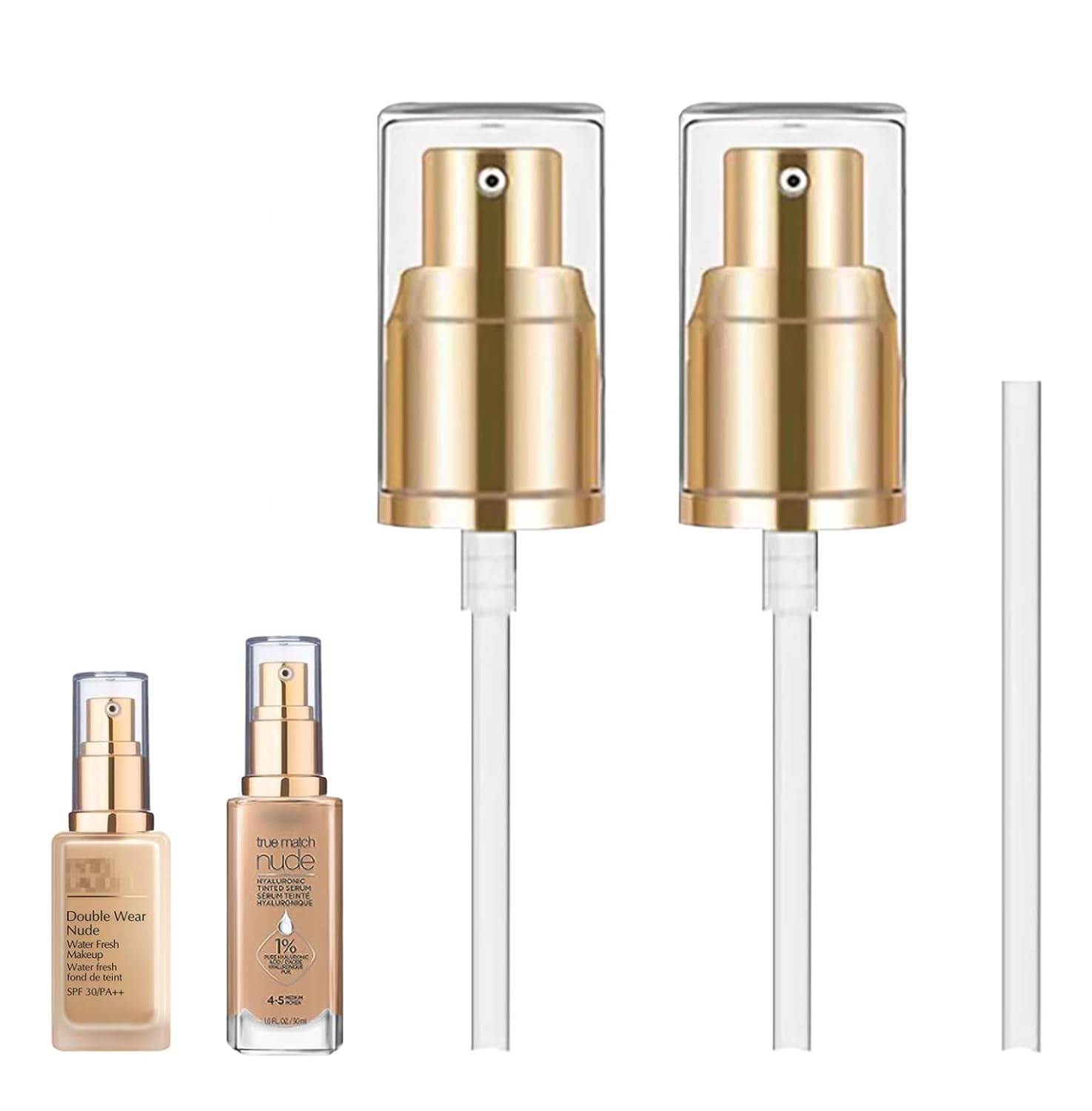 Transparent Cap Double Wear Foundation Pump