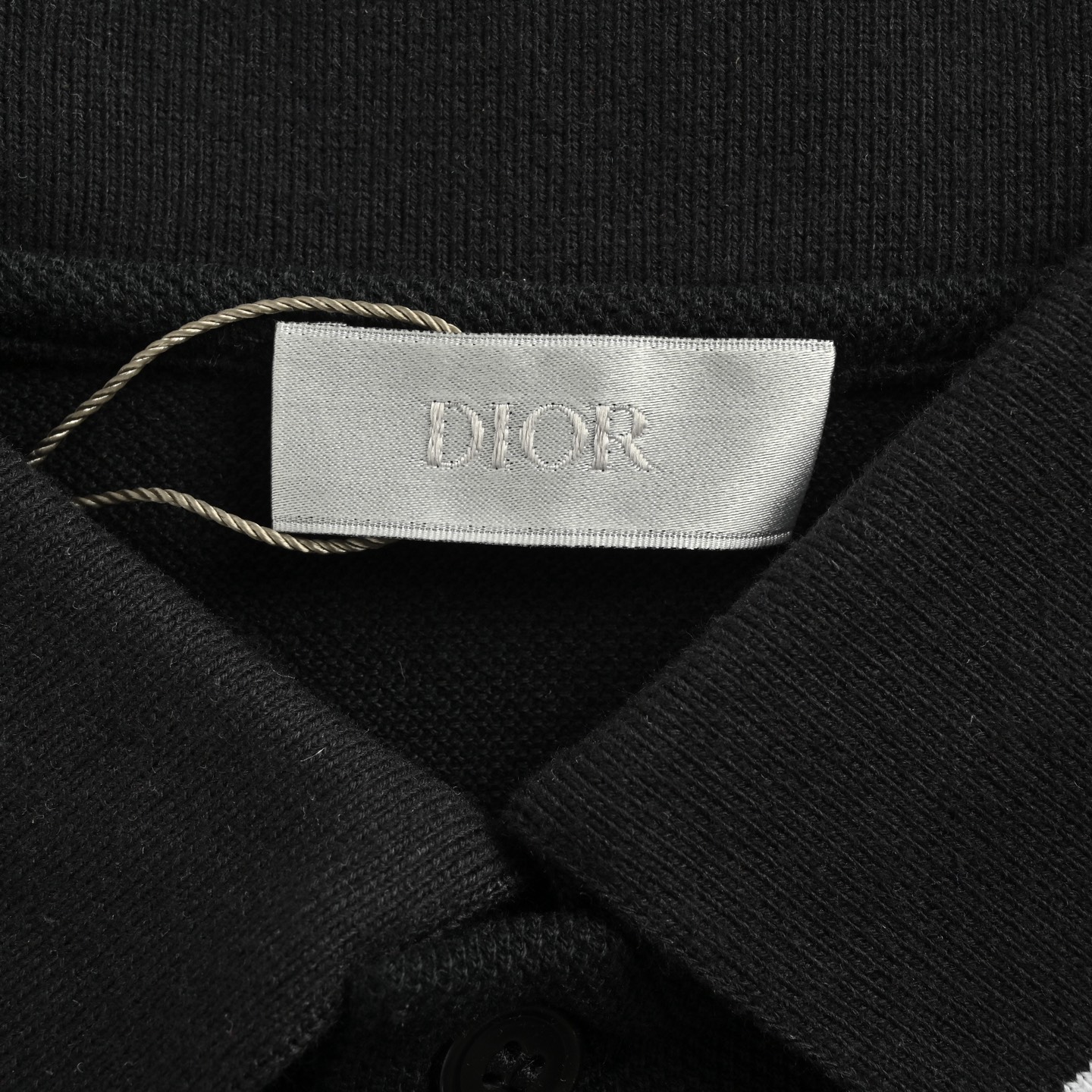 Dior 25ss CD embroidered logo Polo short sleeve