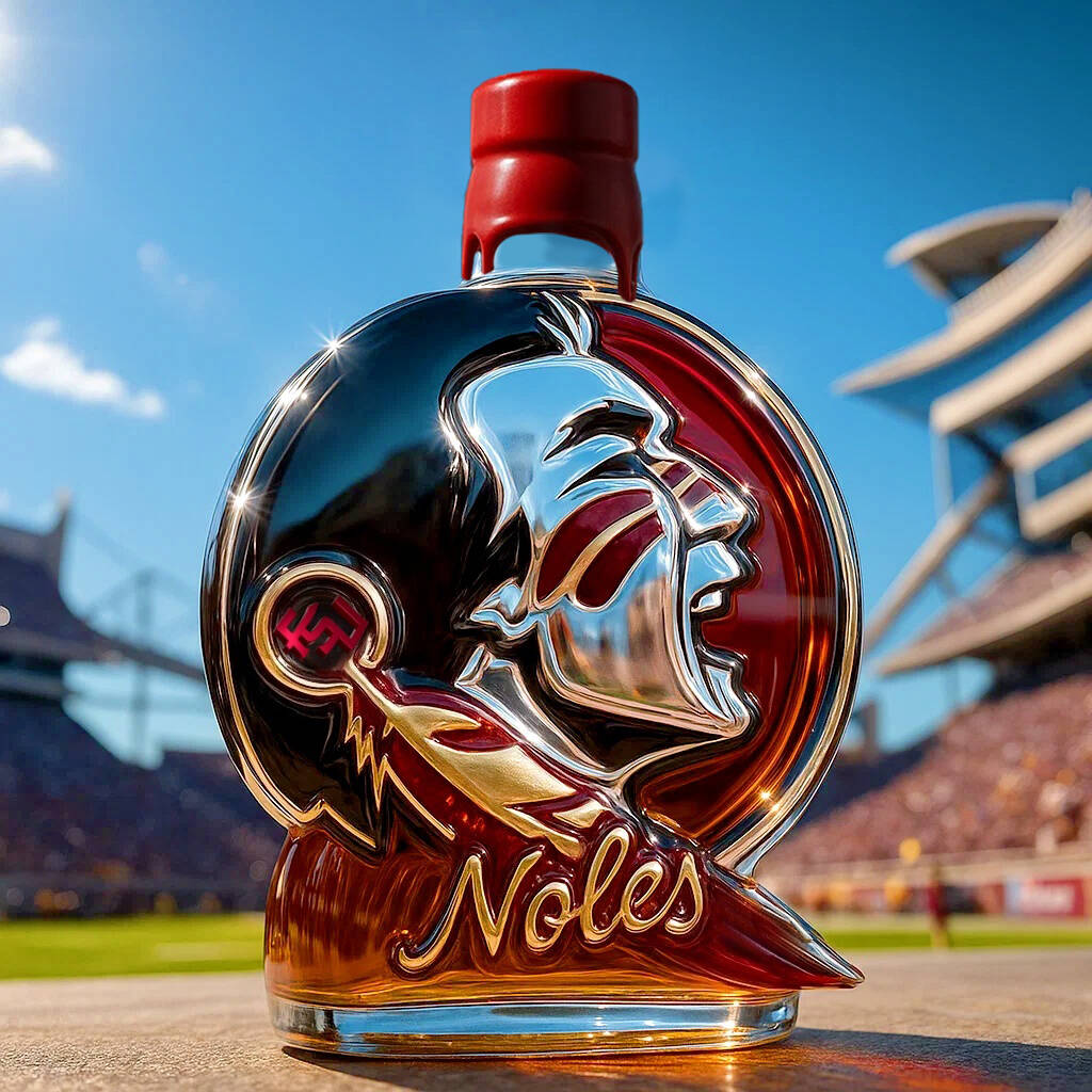 Florida State Seminoles Whiskey Bottle