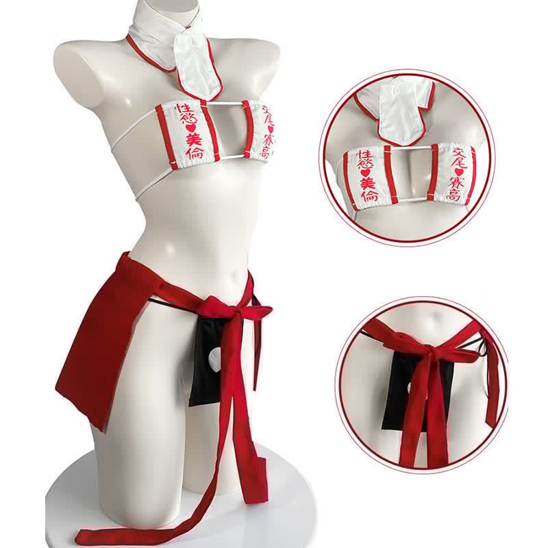 Love Heart Letter Strap Sexy Han Lingerie