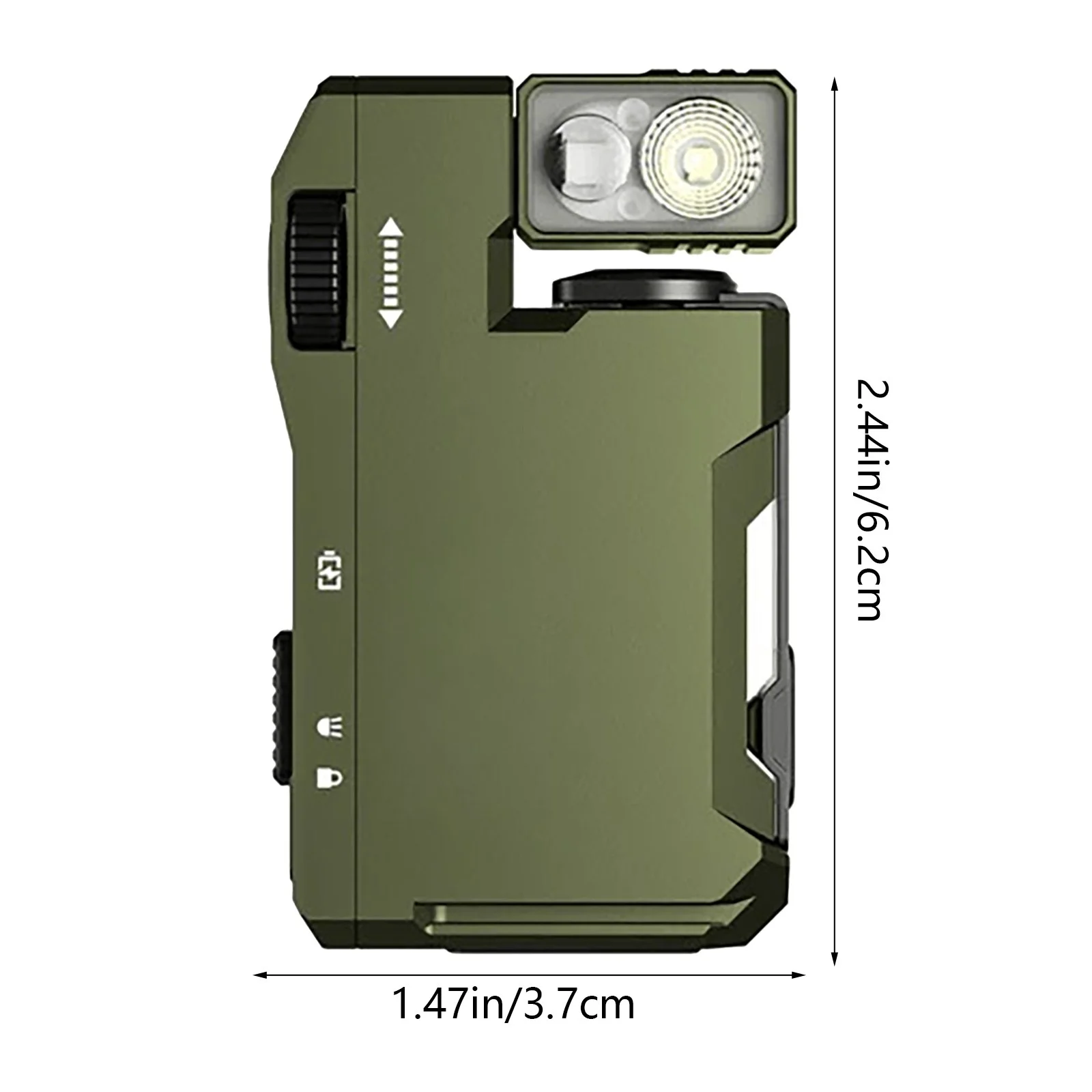 G5 Rechargeable EDC Flashlight, Powerful RGB Flashights, 400 Lumens Portable Flat Mini Flashlights