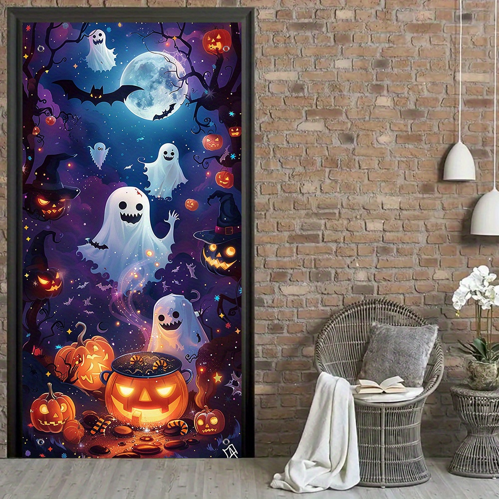 Spooky Nights Halloween Door Tapestry