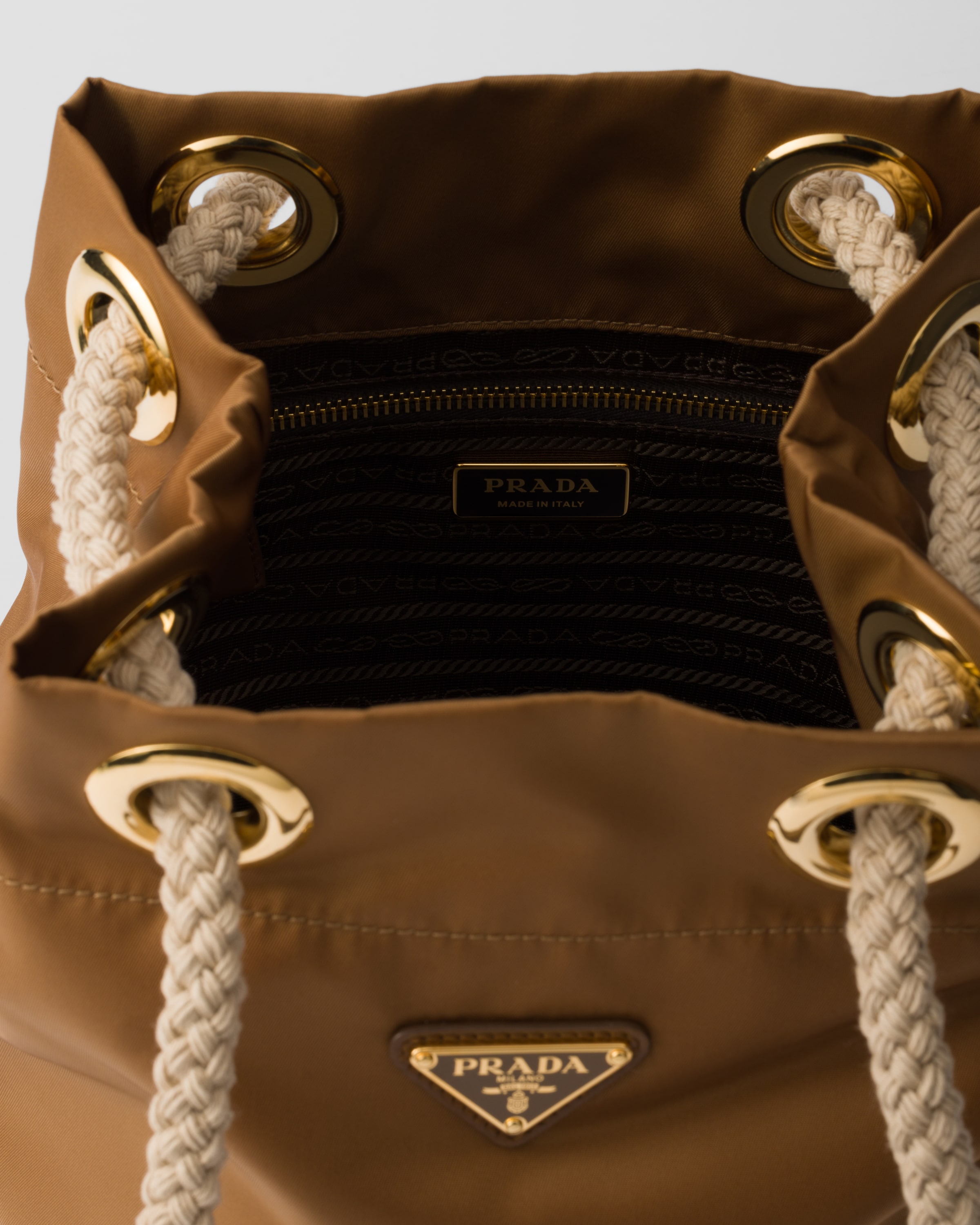 Prada Recycled Nylon Small Bucket Bag1BE082_2HG8_F0134_V_OOO