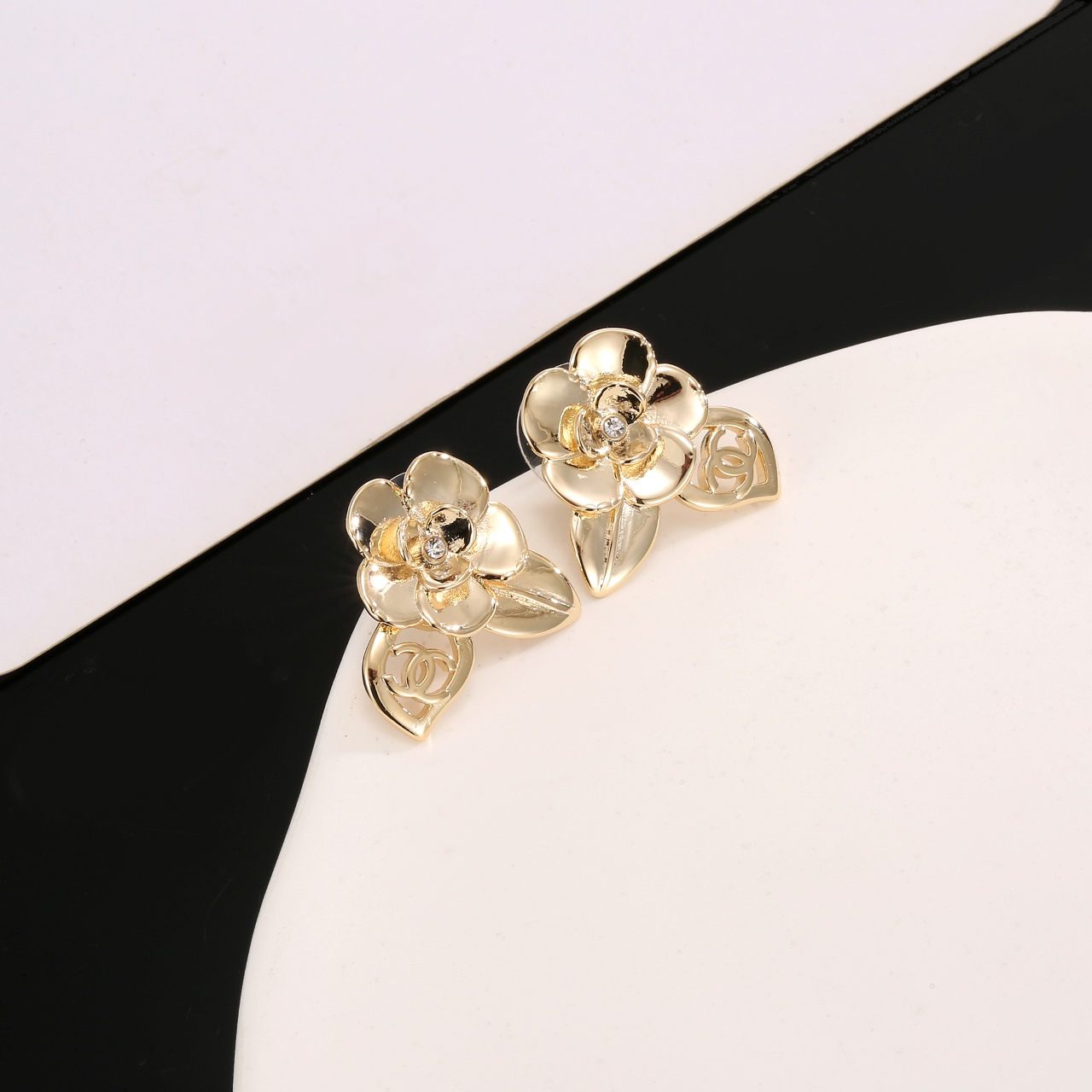 Chanel Camellia Earrings