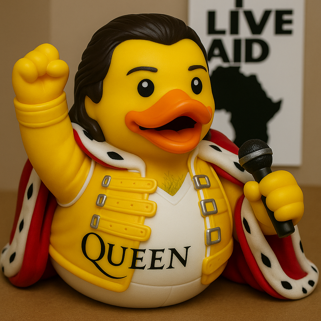 Freddie Mercury “Live Aid” Tribute Rubber Duck