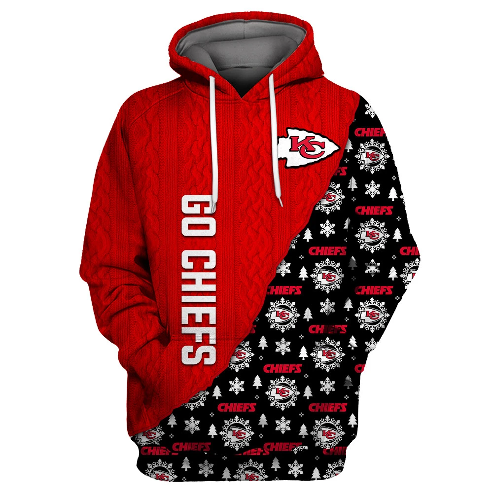 KANSAS CITY CHIEFS 3D CHRISTMAS HOODIE ABC06