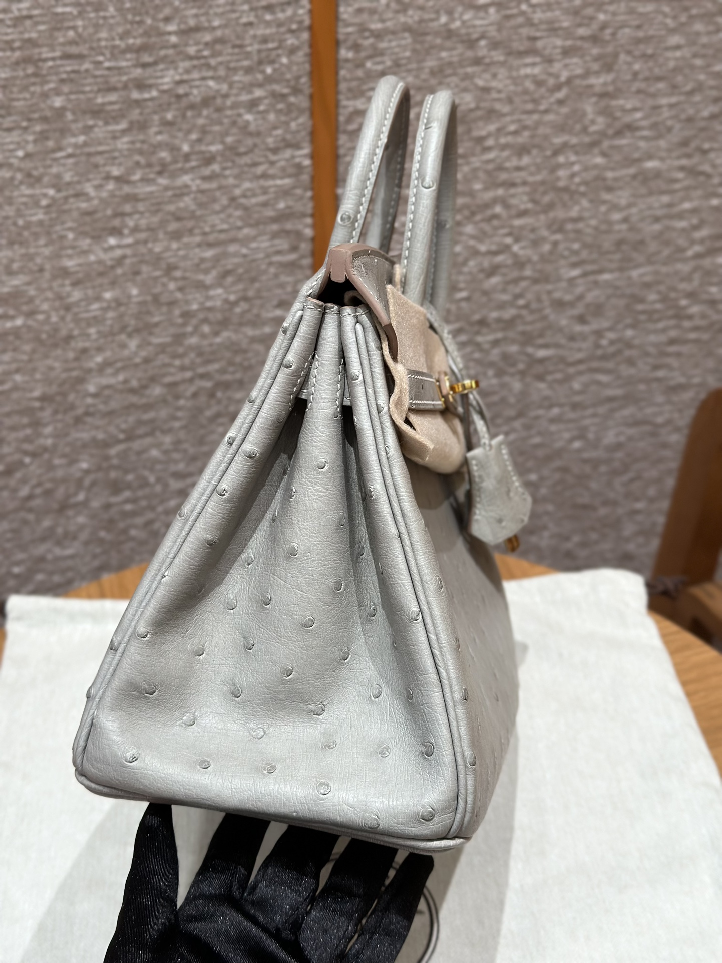 Hermes Birkin 80Girs Perle (Handmade to order)
