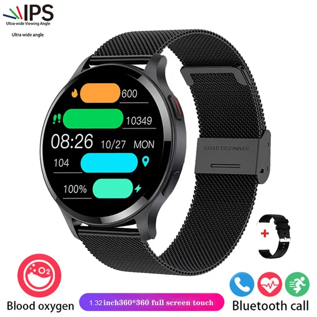 New women's Smartwatch 1.35inch full screen Touch HD Bluetooth Call Women's Health heart rate monitor waterproof smartwatch