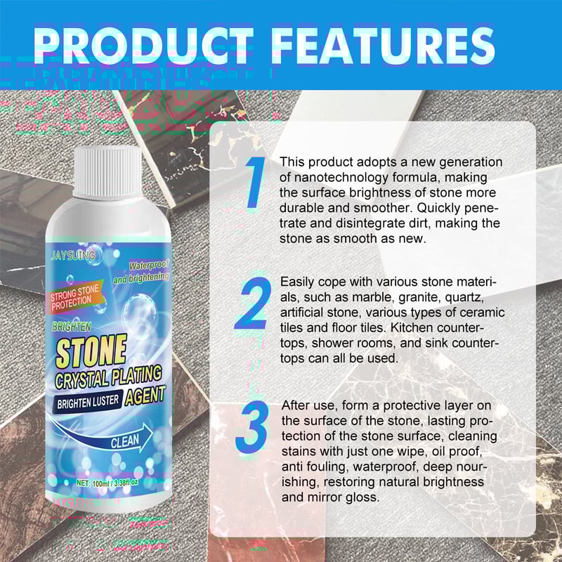 🔥2024 New Stone Stain Remover Cleaner(Effective Removal of Oxidation, Rust, Stains)