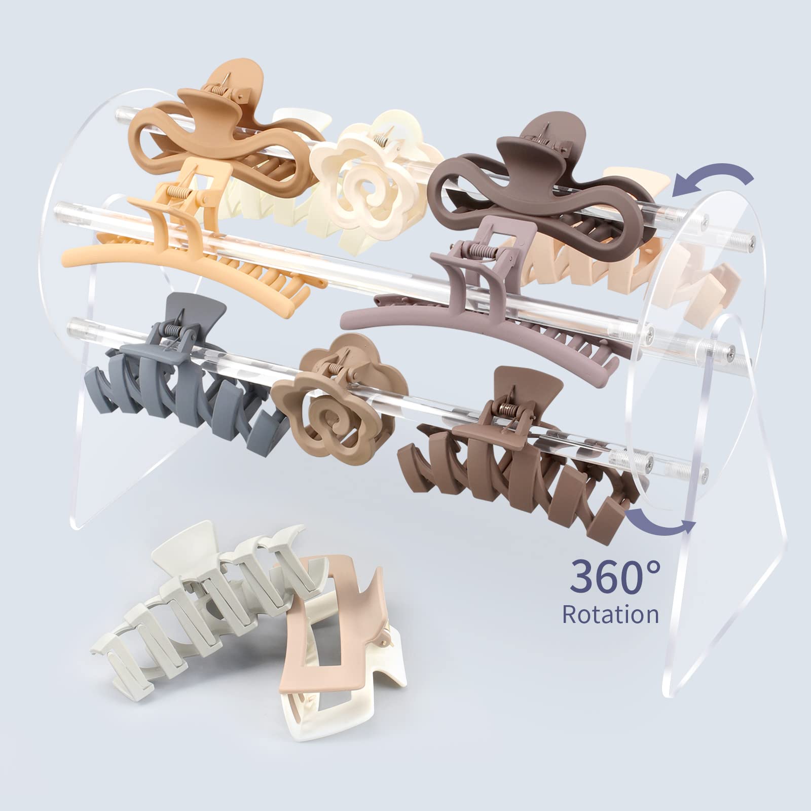 🔥Last Day 50% OFF🔥360-Degree Rotating Claw Clip Holder and Storage
