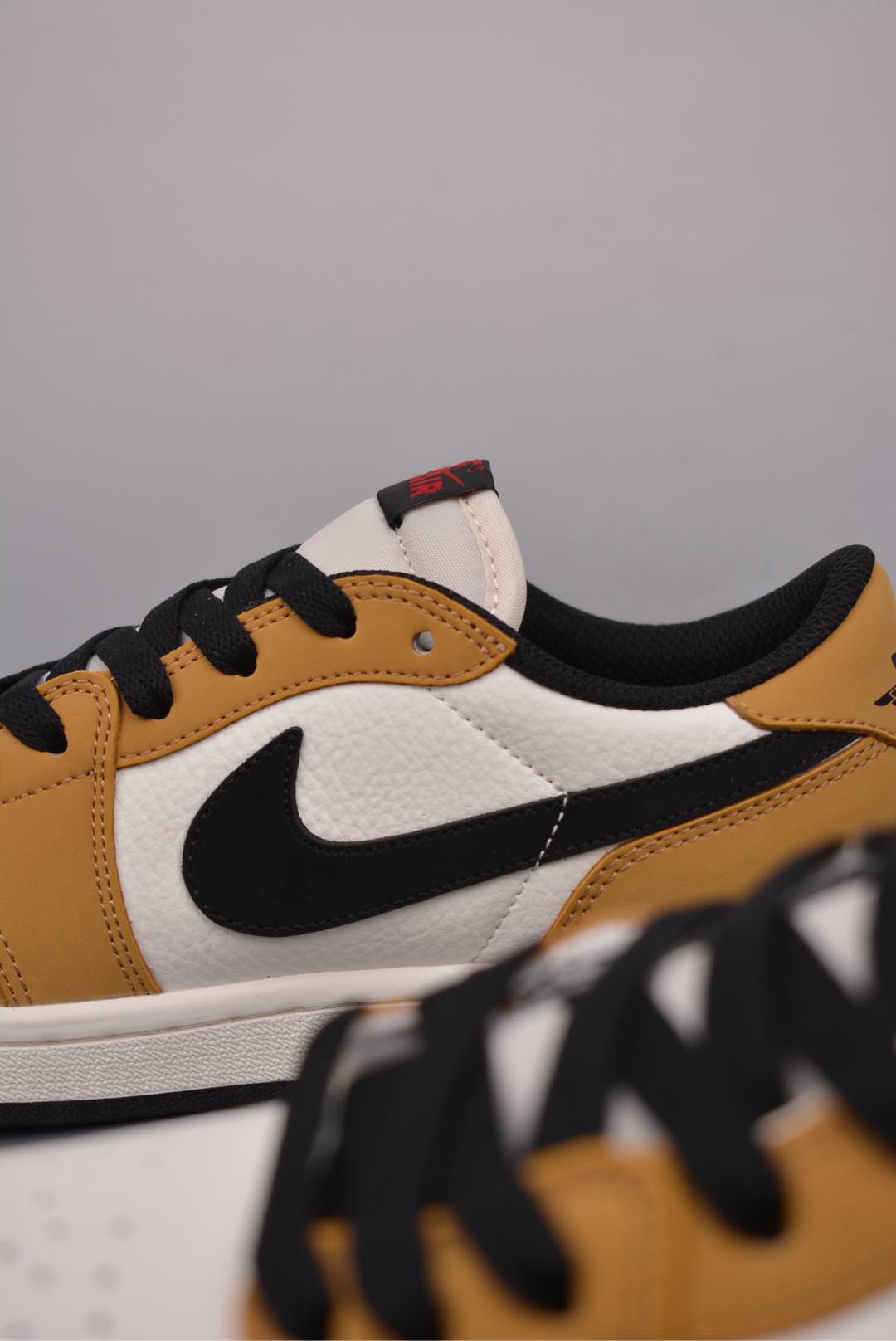 Nike Air Jordan 1 Retro Low OG Rookie of the Year Wheat Yellow Black and White CZ0790-107