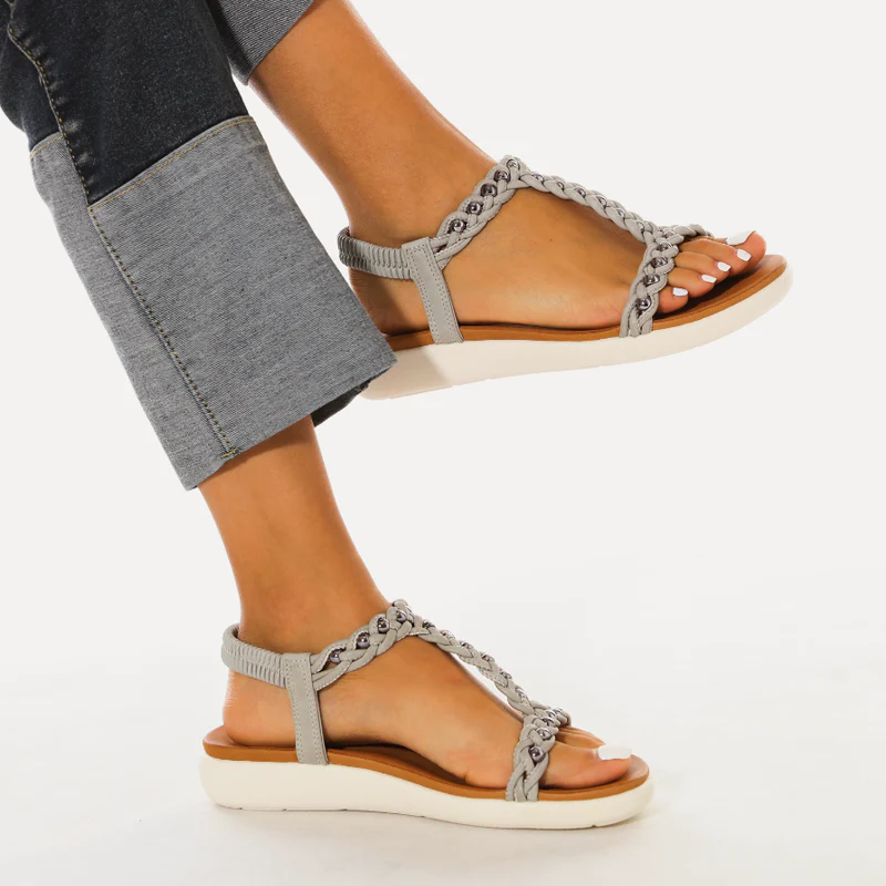 Embroidered Casual Elastic Fashion Sandals
