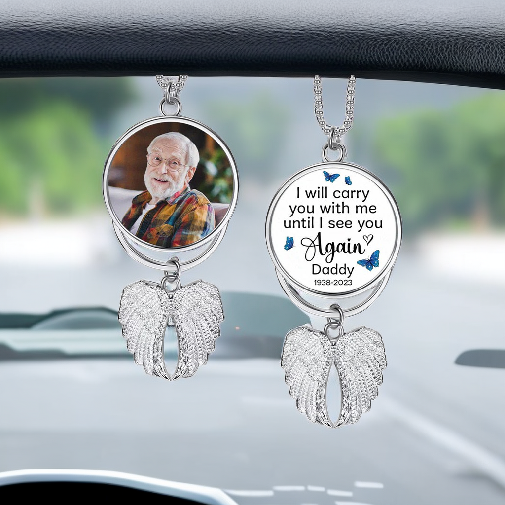 Personalized Angel Wings Keychain