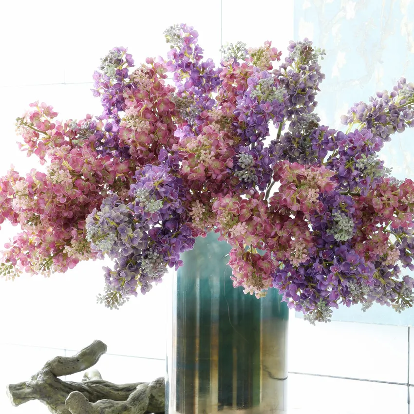 💐💐High Quality Artificial Lilac Bouquet 🔥（ Home Decor Wedding Table Room Decor Gift）