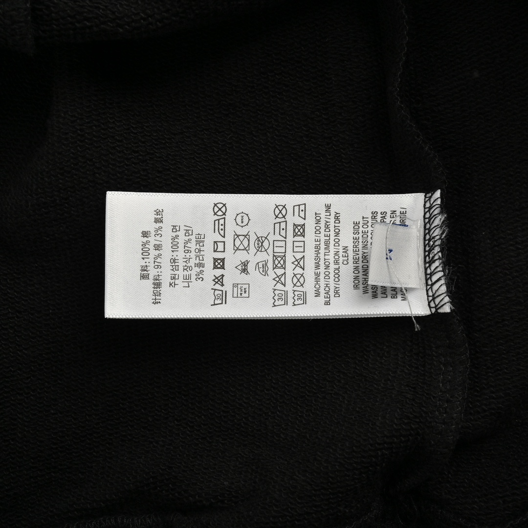 Burberry 24Fw blue embroidered warhorse small logo crew neck sweatshirt