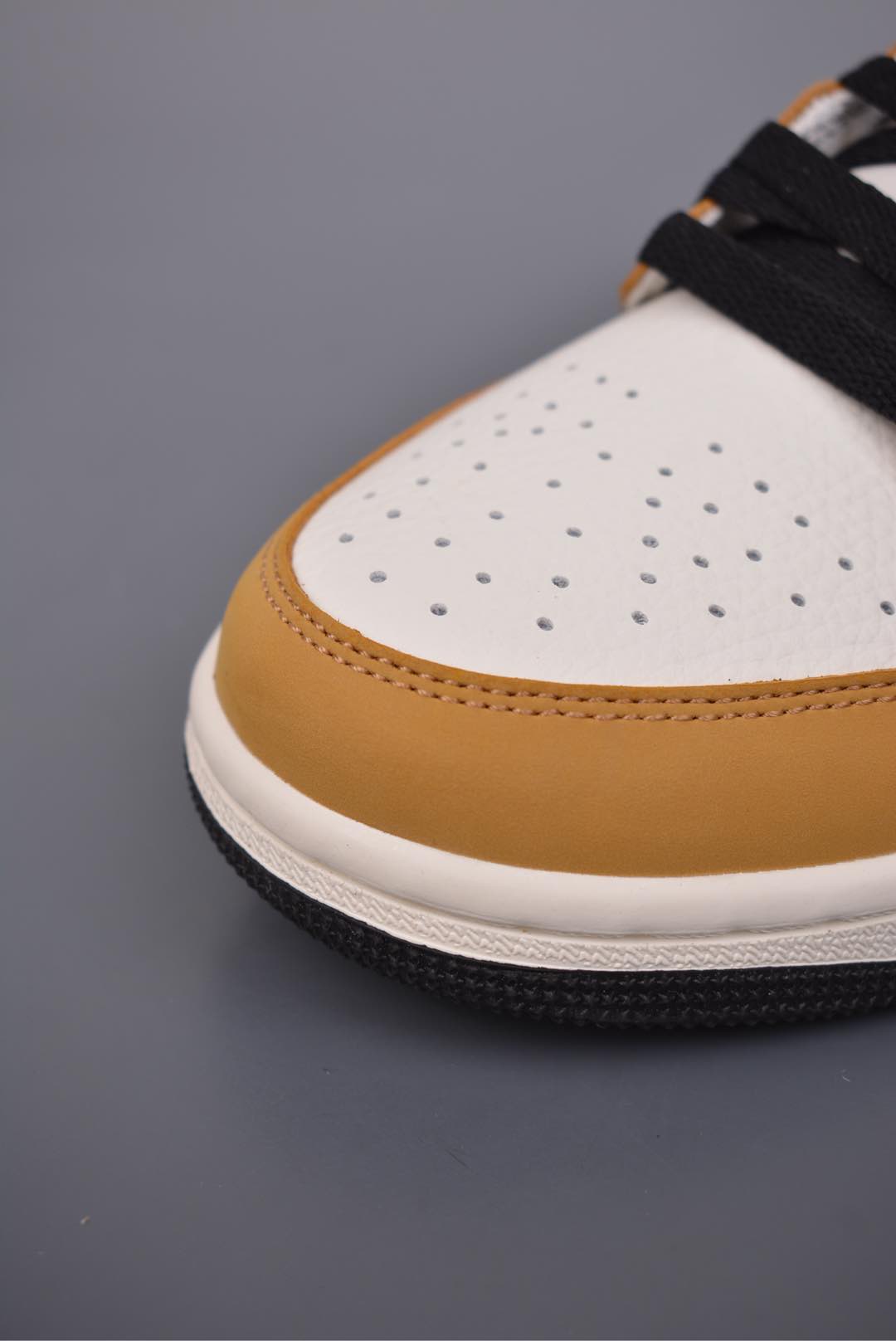 Nike Air Jordan 1 Retro Low OG Rookie of the Year Wheat Yellow Black and White CZ0790-107