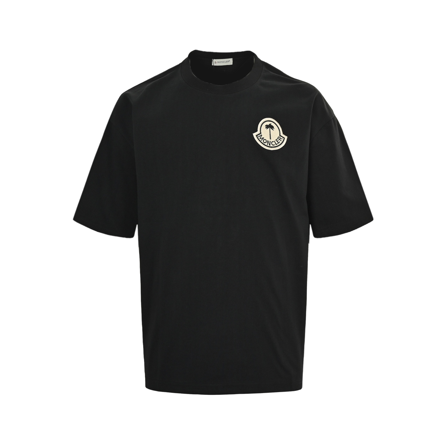 Moncler 25ss palm tree embroidered short sleeves