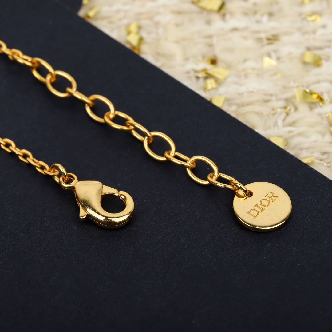 Dior Limited Edition Hollow Heart Necklace