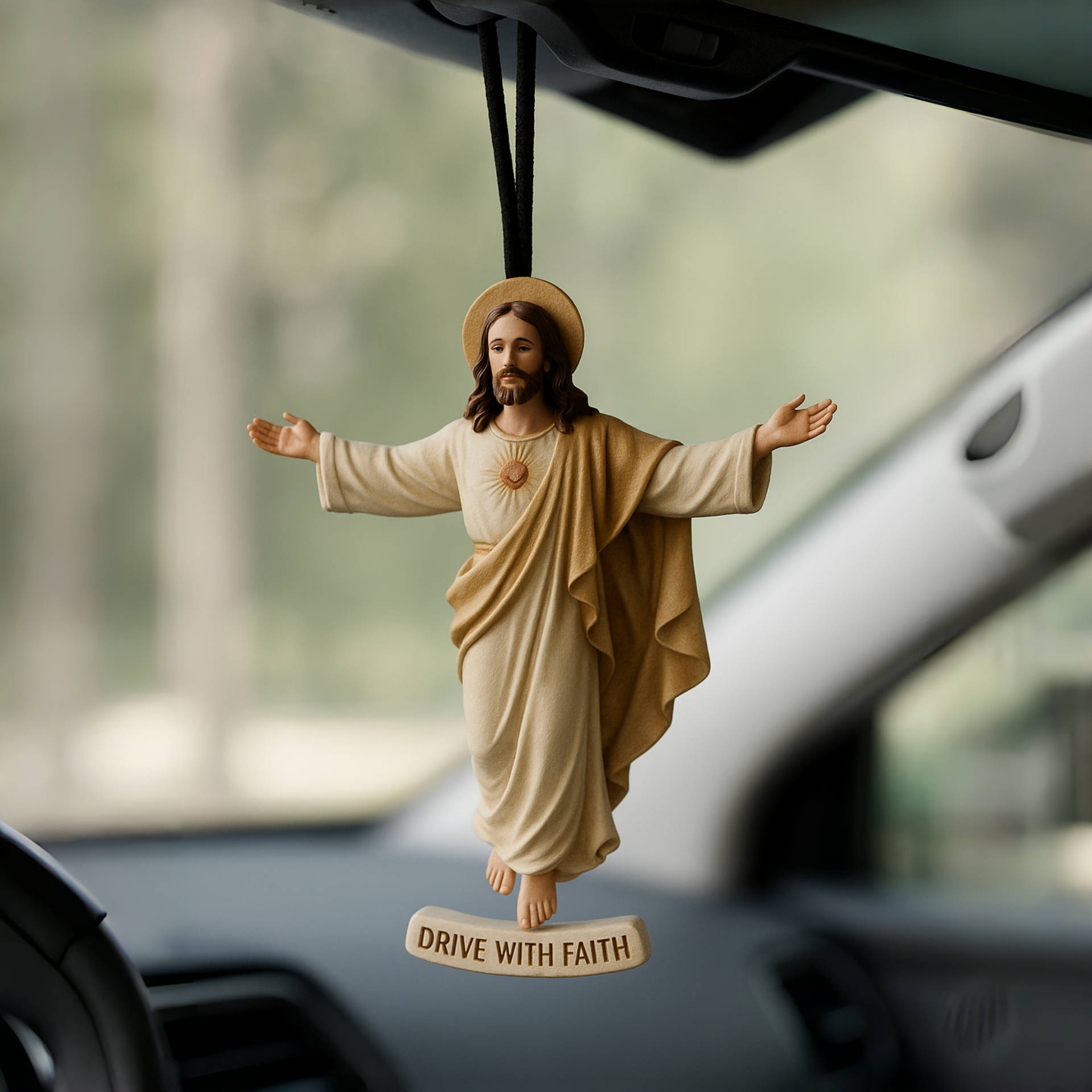 Jesus Car Pendant | Rearview Mirrors Hanging Ornament