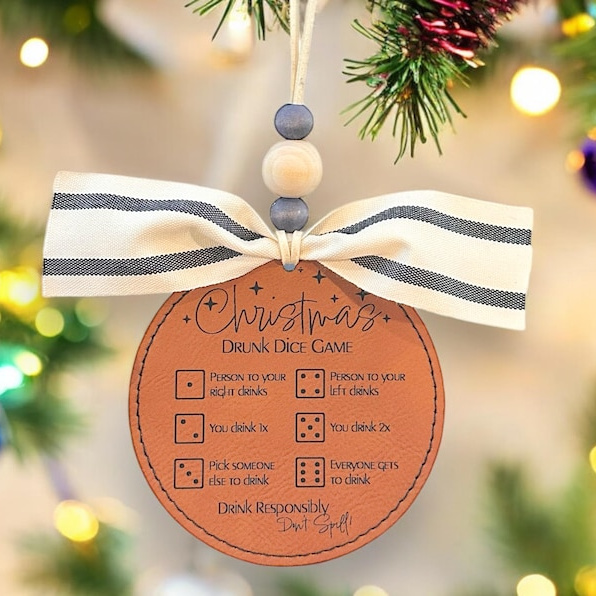 Gift Exchange Dice Game Christmas Ornament