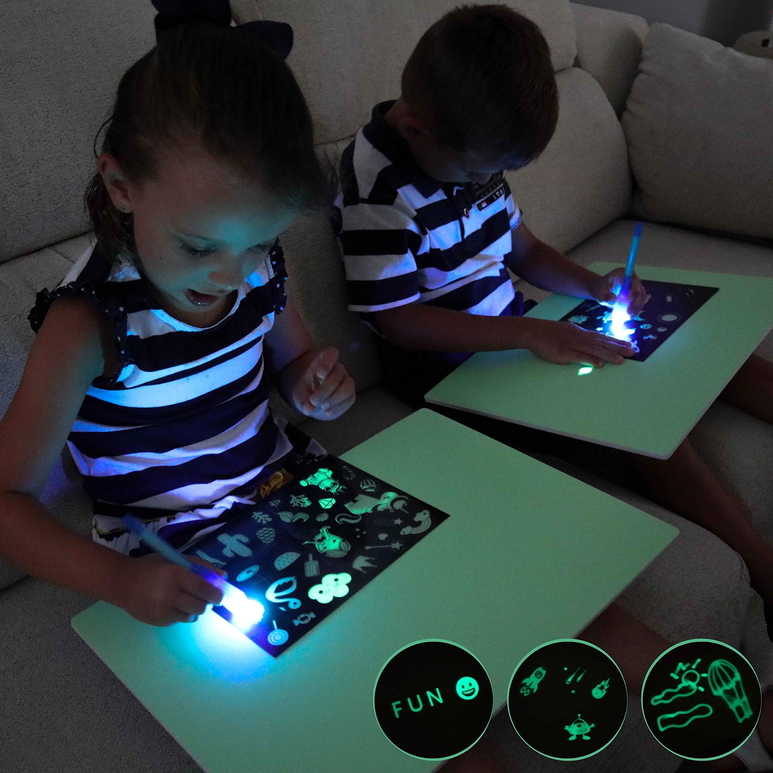 (🔥Big Pre-Christmas Sale-SAVE 48% OFF) Magic Doodle Board with Light -BUY 2 SETS GET 1 SET FREE NOW!