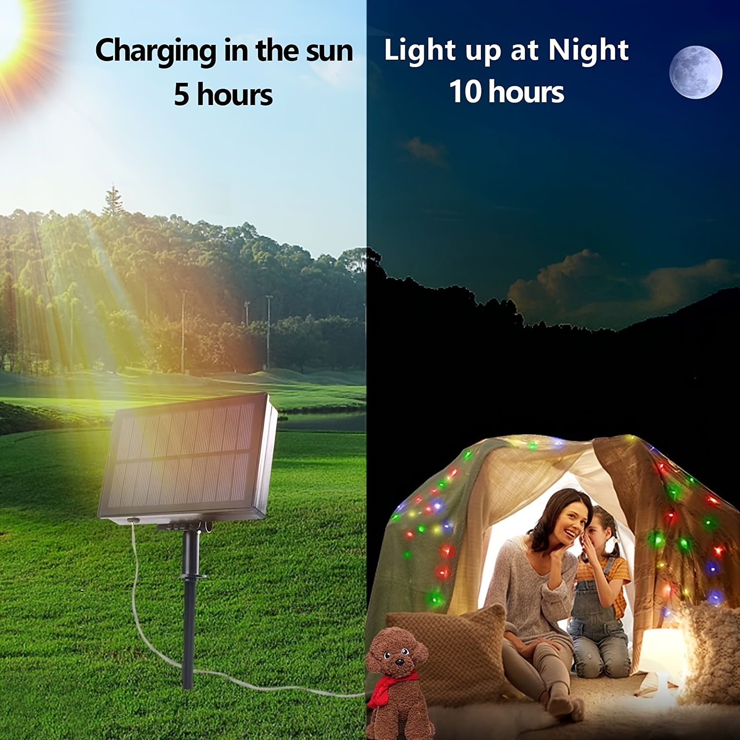 Outdoor Solar String Lights, 164ft 500 Led Solar Powered Fairy Lights With 8 Modes Waterproof Decoration Copper Wire Lights For Patio Yard Trees Christmas Wedding Party