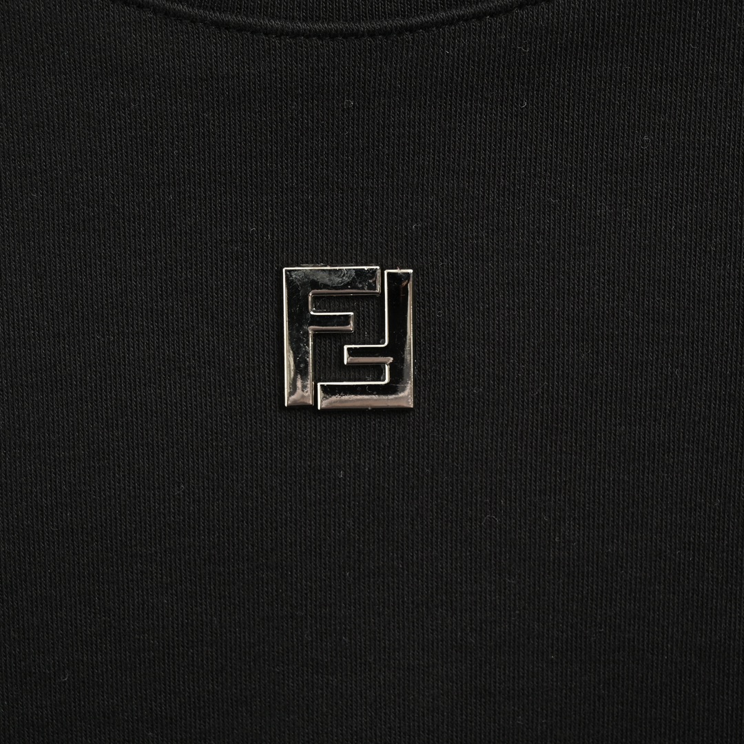 Fendi 24ss collar metal FF short sleeve
