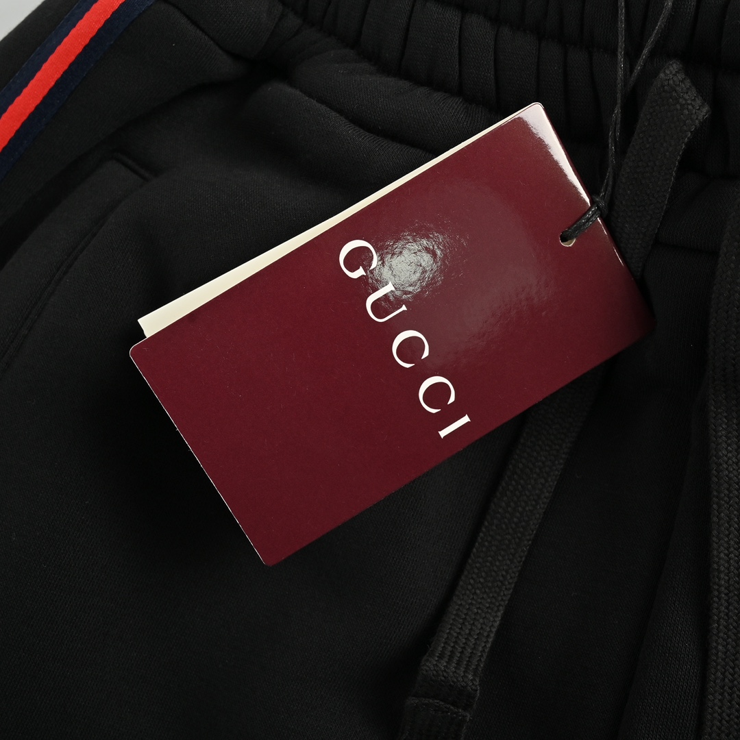 Gucci Black Web Trousers Set