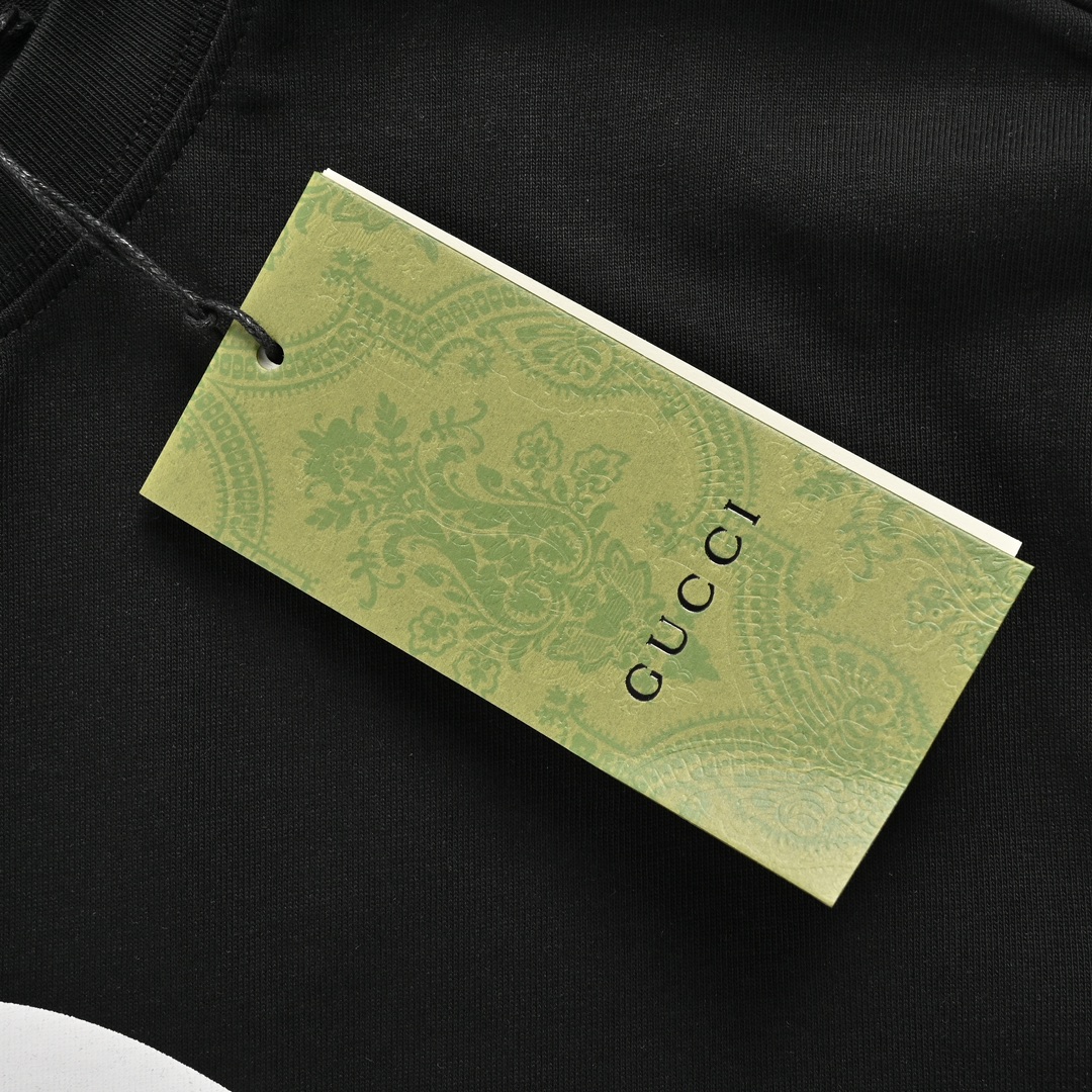 Gucci 24ss cherry embroidered short sleeve