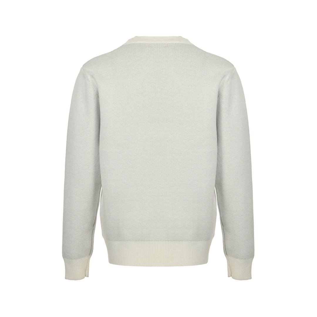 Prada 24Fw jacquard logo crew neck sweater