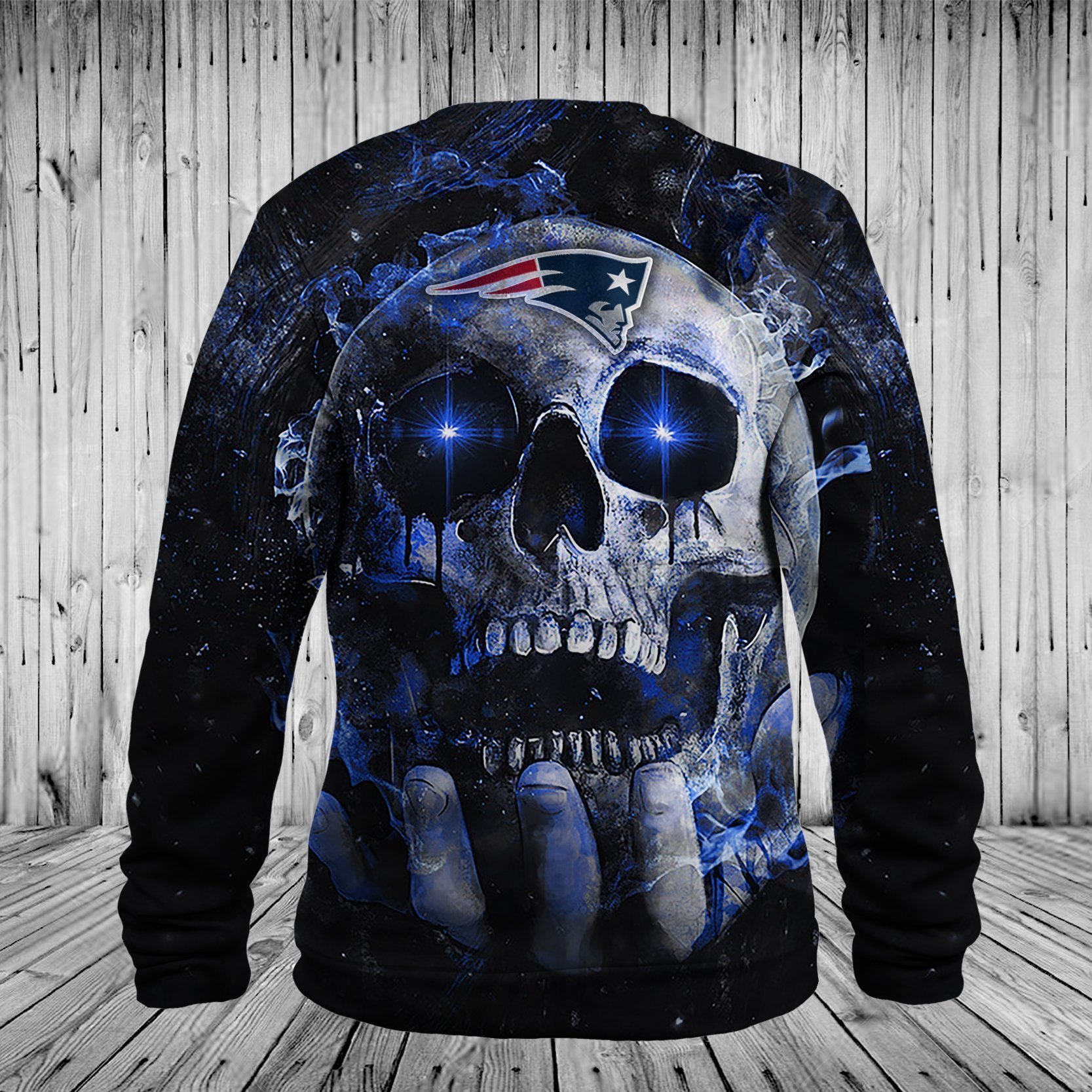 PATRIOTS HOODIE 3D SKULL 62