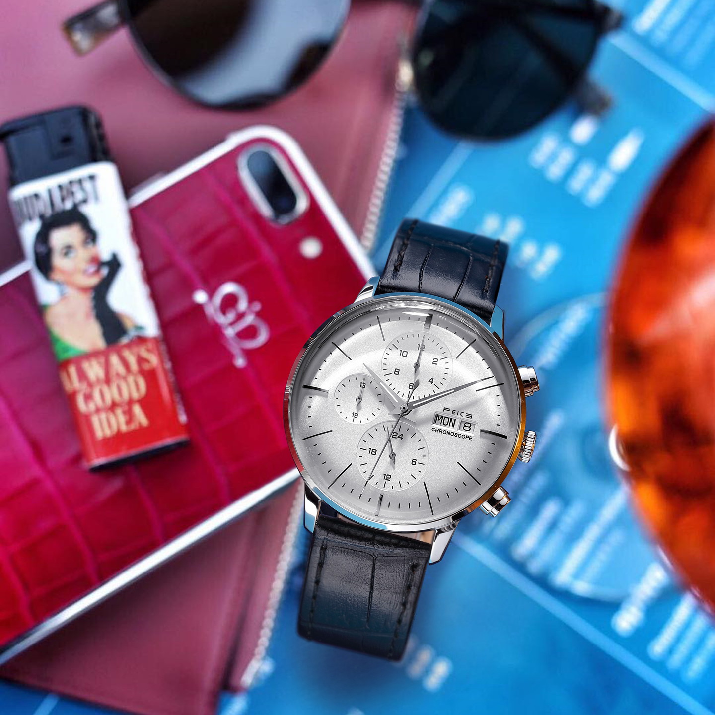 FM022 Multi Sub Dials Mechanical Dresswatch