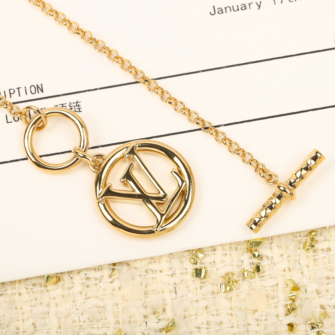 Louis Vuitton logo necklace