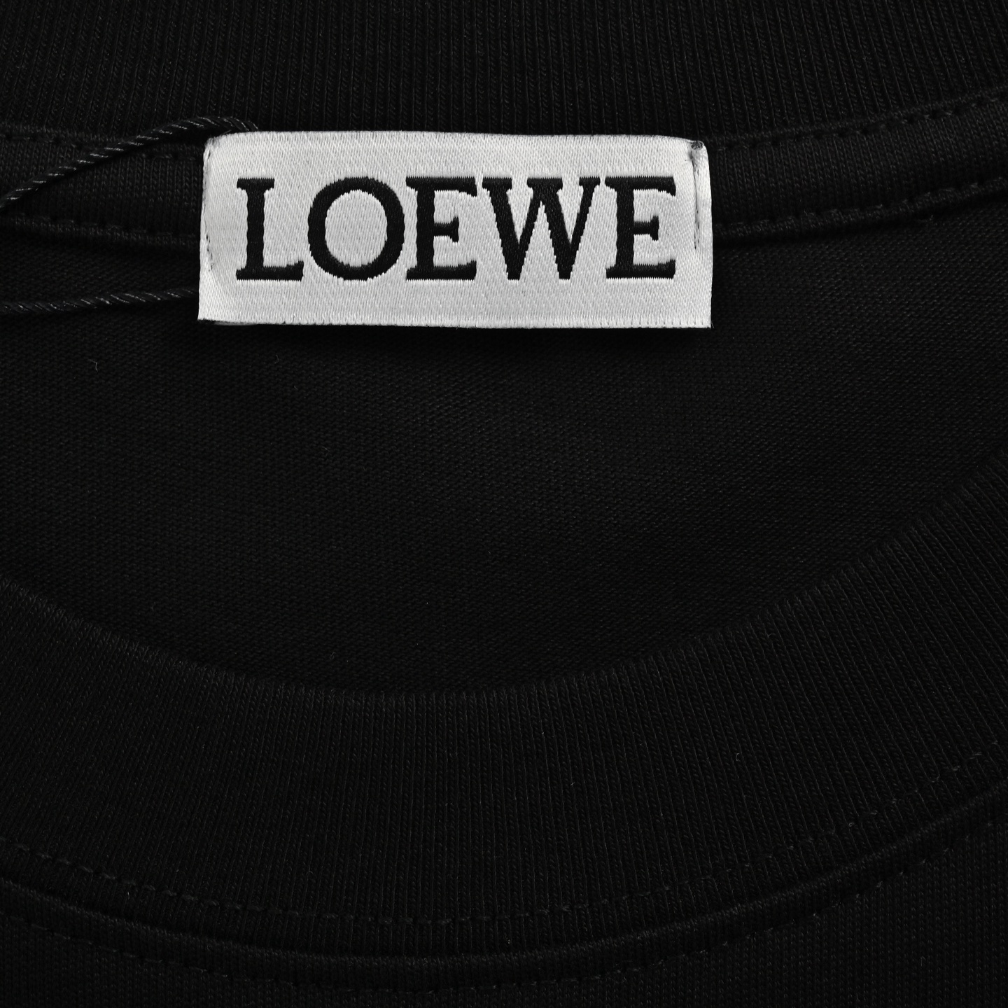 Loewe 24ss half-hand-painted graffiti embroidered logo short sleeve