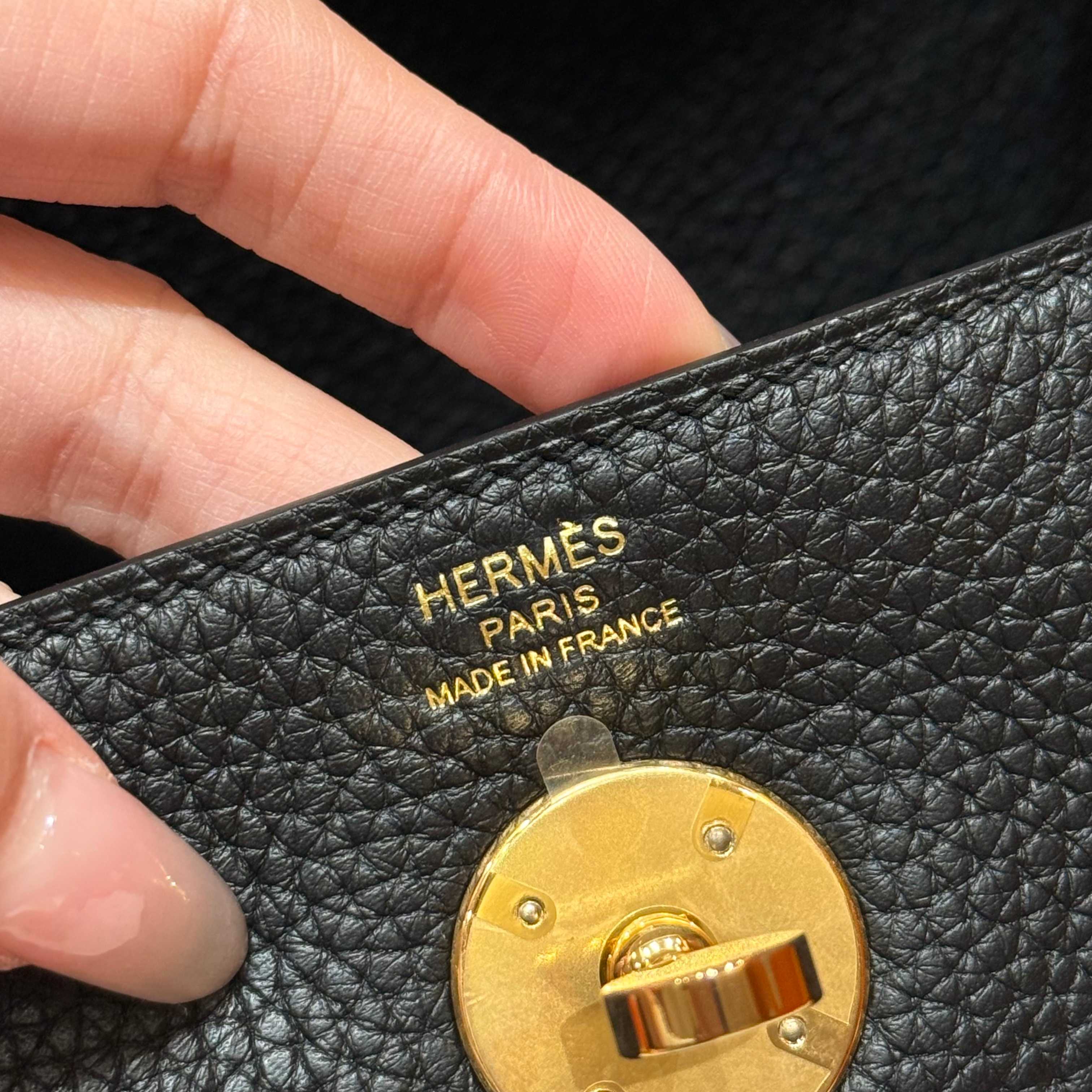 Hermès Lindy 89noir Handbag (Handmade to order)