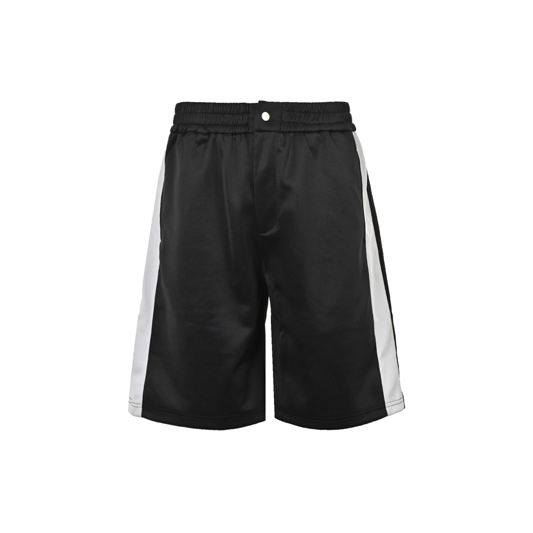 Prada 24ss silk colorblock bermuda shorts