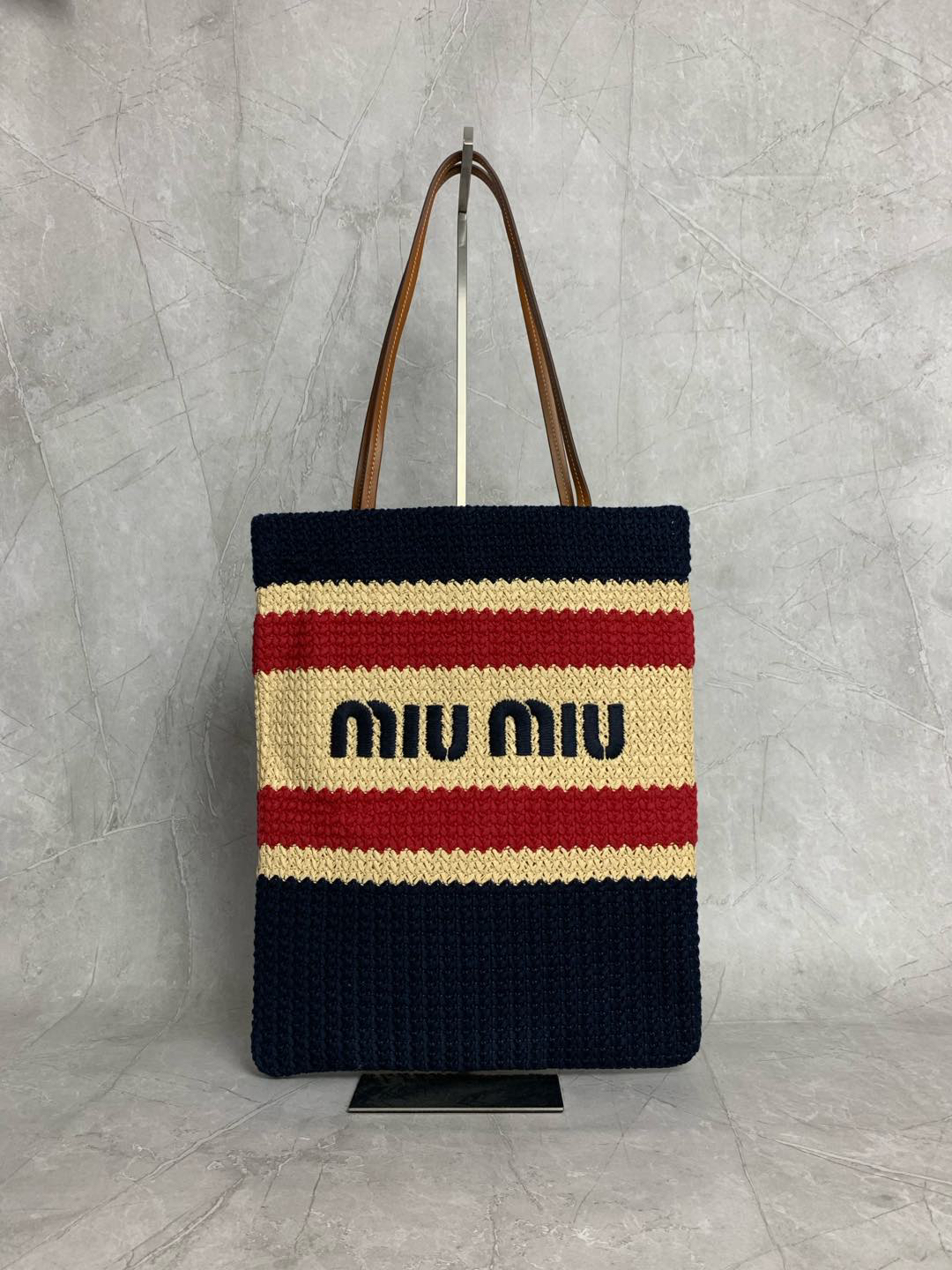 Miu Miu vertical embroidered handbag 5BG248