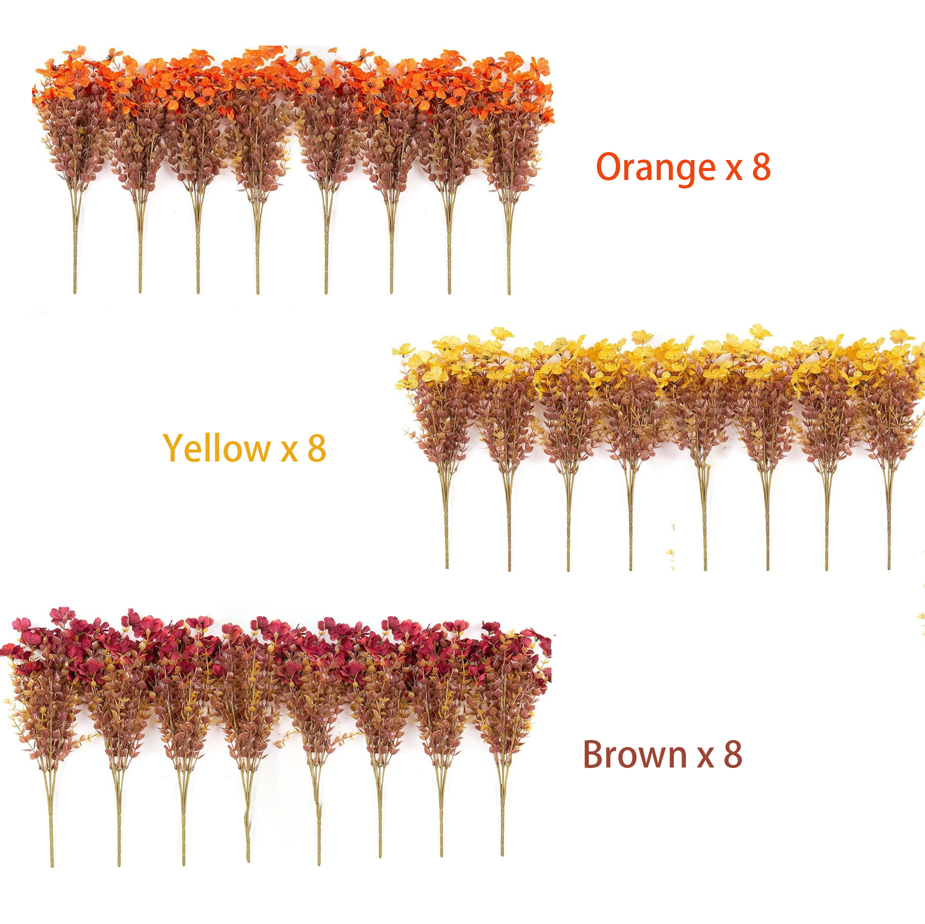 ⚡Flash Sale⚡Fall Mums Artificial Flowers for Outdoors