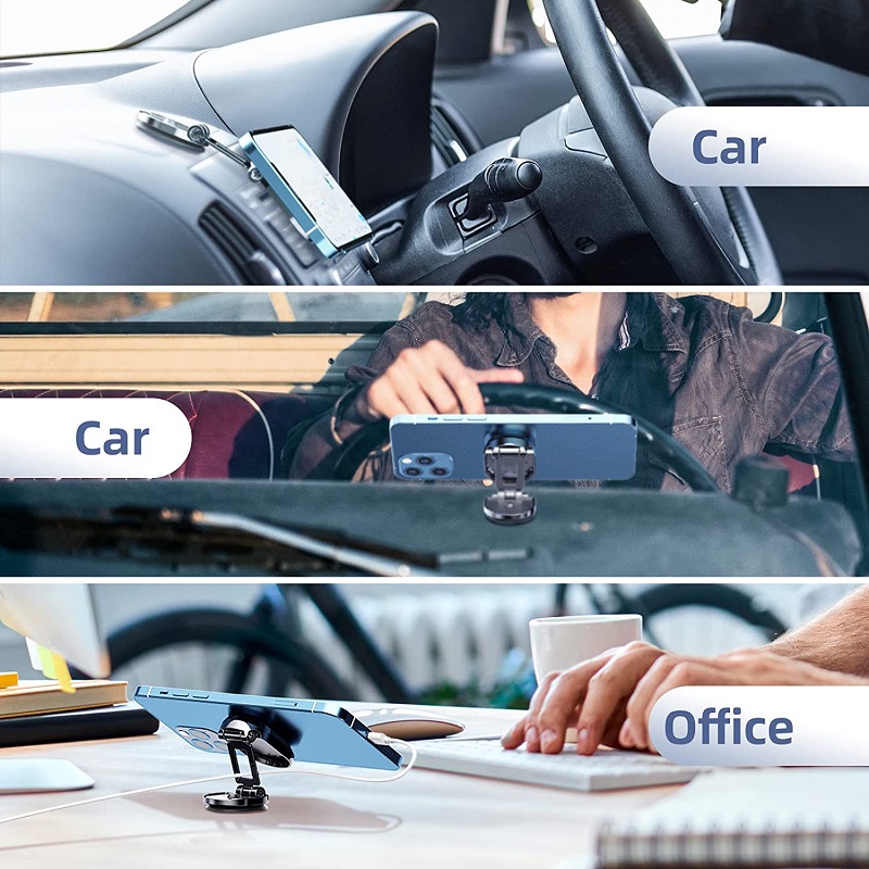 (🔥Early Christmas Sale-SAVE 48% OFF) 360° Rotating Folding Magnetic Car Phone Holder -BUY 2 GET 1 FREE NOW