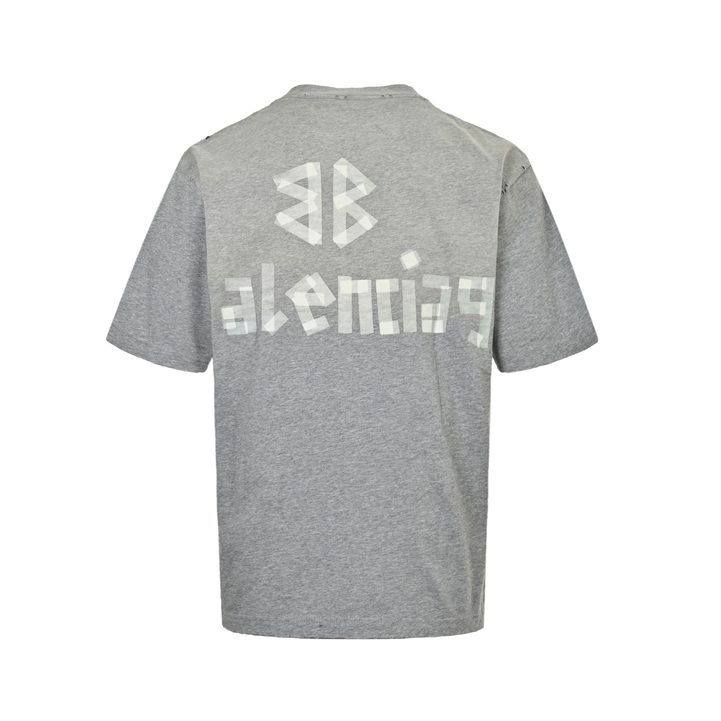 Balenciaga 25ss masking tape print short sleeve