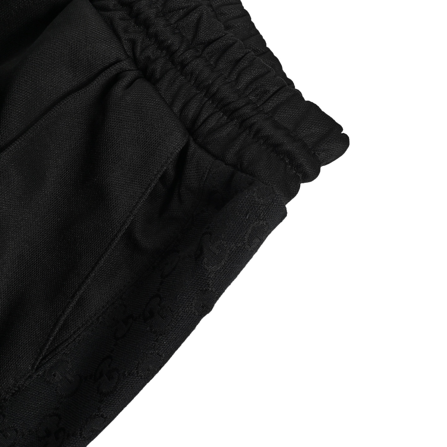 Gucci 24Fw hollow double G embroidered half-zip school uniform suit trousers