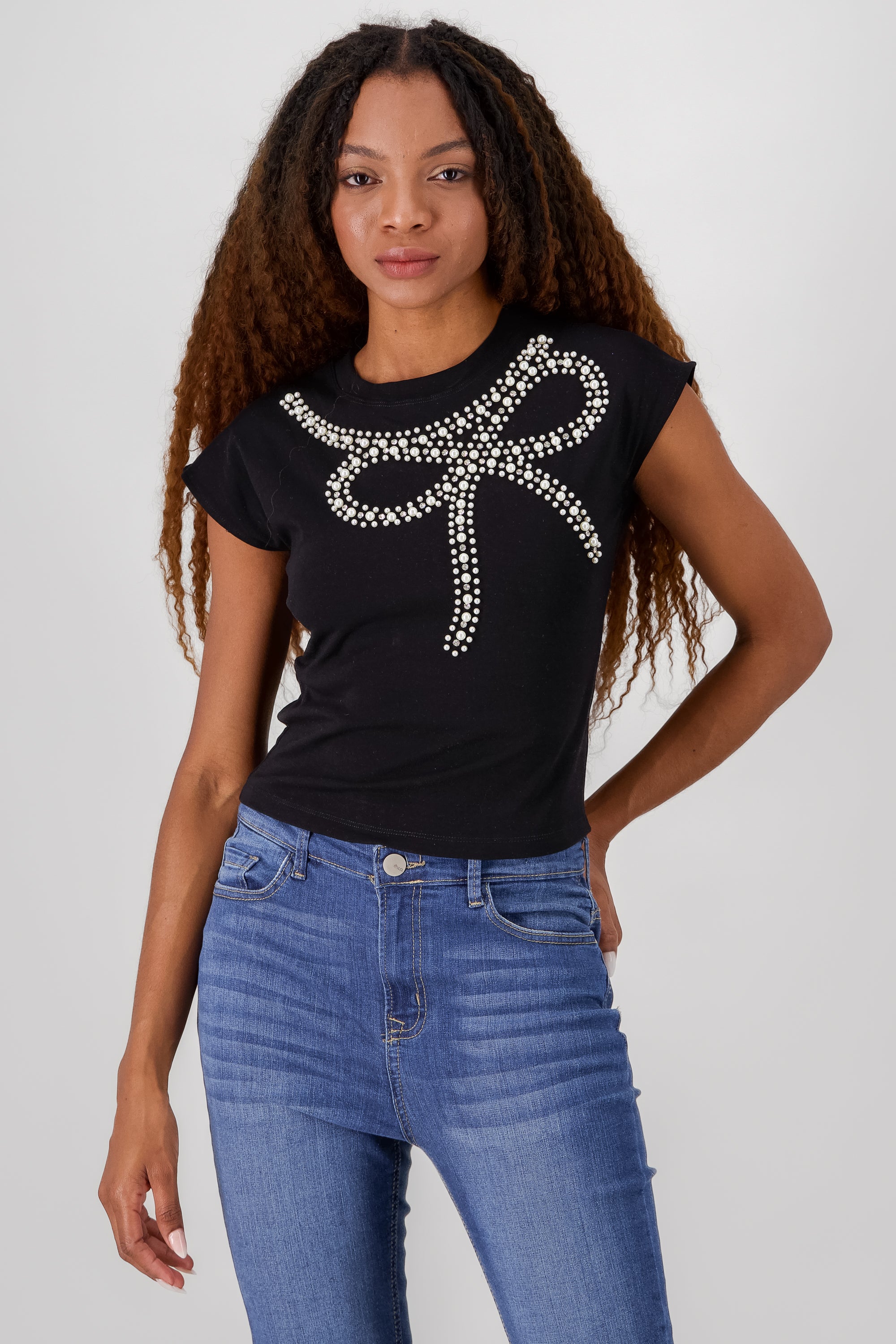 Detail Bow Top Crop
