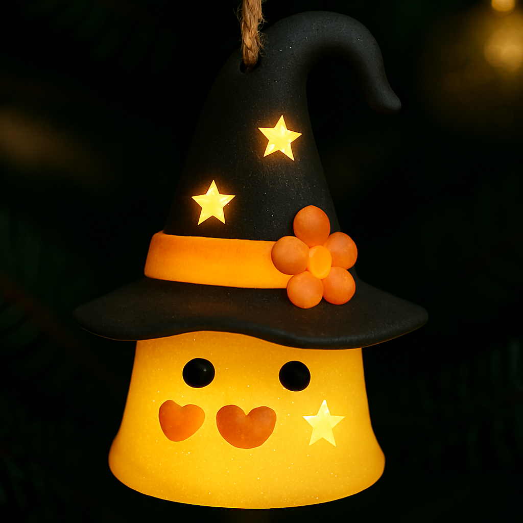 ⭐Cute Witch - Hat Ornaments: Light Up Your Festive Season